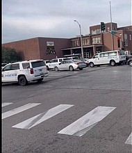 Two students were injured in a high school shooting in St. Louis.
Mandatory Credit:	KMOV