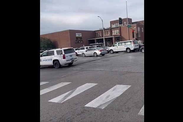 Two students were injured in a high school shooting in St. Louis.
Mandatory Credit:	KMOV
