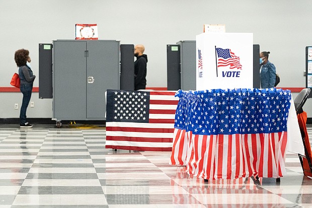 Nearly 7.3 million ballots have already been cast across 39 states in the midterm elections.
Mandatory Credit: Megan Varner/Getty Images