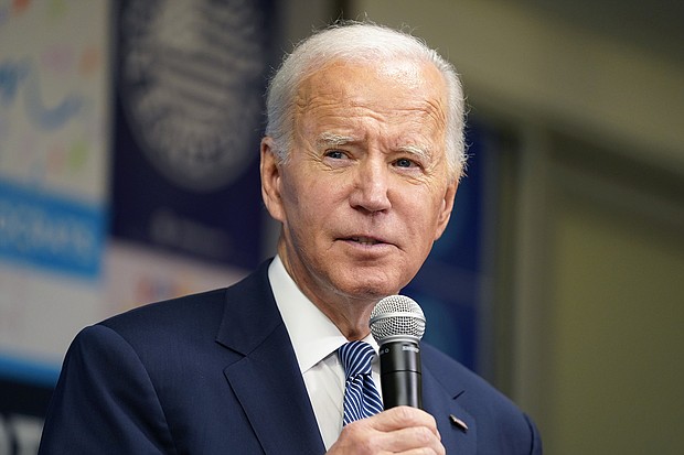 President Joe Biden's noticeably sharpened political message is rooted in an intentional effort to ramp up the stakes of a midterm election campaign in its closing days, advisers say.
Mandatory Credit:	Evan Vucci/AP
