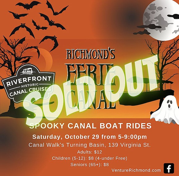 Richmonders looking for a spooky seaside treat on Halloween can do so courtesy of Riverfront Canal Cruises, host of a ...