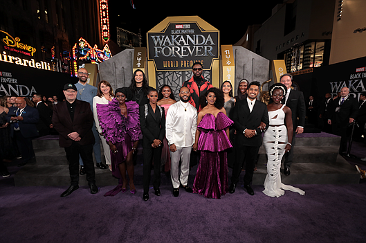 Stars, Filmmakers and Special Guests Hit the Purple Carpet in Hollywood Tonight, Celebrating Marvel Studios' "Black Panther: Wakanda Forever"