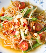 The world's best spicy foods includes a green papaya salad with a fiery kick.
Mandatory Credit:	pattarasiri virayasi/Adobe Stock