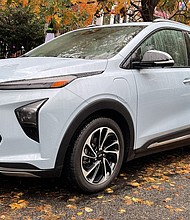 The GM EV that's a hit with customers right now is the Bolt, a model that was first introduced back in 2016 and that doesn't use the new Ultium battery packs GM boasts about in its newer model.
Mandatory Credit:	Peter Valdes-Dapena/CNN