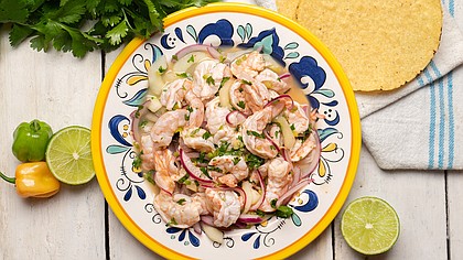 A relative of ceviche, this Mexican dish traditionally gets its fire from chiltepín peppers.
Mandatory Credit:	Guajillo studio/Adobe Stock