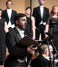 The Grammy® Award-winning Houston Chamber Choir, led by founder and artistic director Robert Simpson, will perform the concert “Desert Island Playlist” on Saturday, Nov. 19 at South Main Baptist Church.

 Photo credits: Ken Jones and Jeff Grass Photography