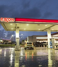 ExxonMobil's profit set a record for the second straight quarter as oil and gas prices remained high. An Exxon gas station in Dallas, Texas, is pictured here in 2016.
Mandatory Credit:	Shutterstock