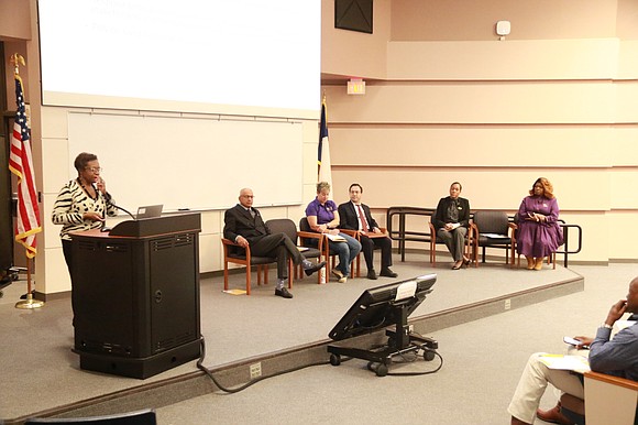 Representatives from H-E-B’s butcher division visited with members of the College of Agriculture and Human Sciences’ Cooperative Agricultural Research Center …