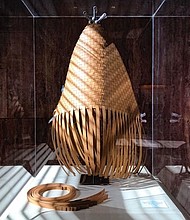 An artwork by Anthony Pabillano titled, I Weave to Unravel a Past, and the Further the Unraveling Goes, the More Complete I feel I Become.