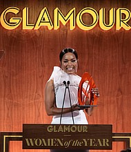 Angela Bassett gave a rousing speech about female empowerment at the Glamour Women of the Year event on November 1.
Mandatory Credit: Dimitrios Kambouris/Getty Images for Glamour