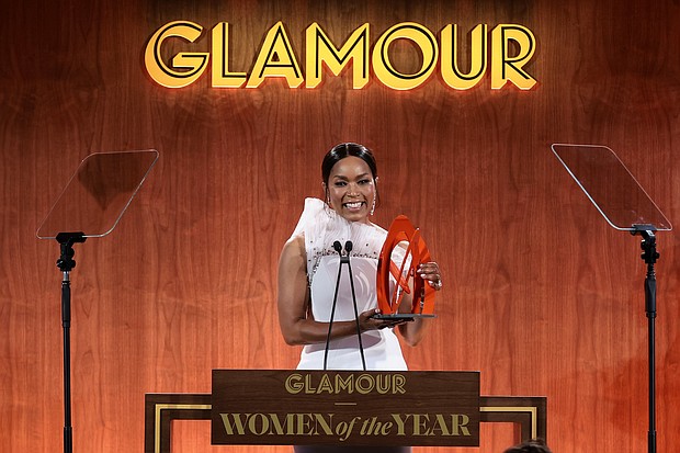 Angela Bassett gave a rousing speech about female empowerment at the Glamour Women of the Year event on November 1.
Mandatory Credit: Dimitrios Kambouris/Getty Images for Glamour