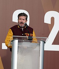 Washington Commanders owner Dan Snyder, pictured here in Landover, Maryland, on February 02, is considering a sale of the team.
Mandatory Credit: Rob Carr/Getty Images
