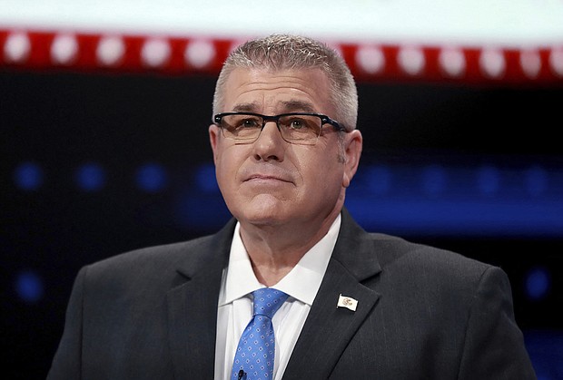 A Chicago man is accused of making violent threats against the Republican candidate for Illinois governor, Darren Bailey, pictured here in Chicago, on May 24.
Mandatory Credit:	Chris Sweda/Chicago Tribune/TNS/ABACA/Reuters