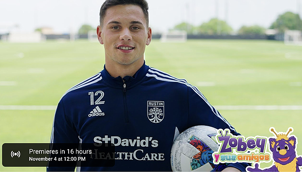 Austin FC goalkeeper, Damian Las.