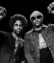 Ramses Ja, left, and Quinton Ward, right, are the hosts of Civic Cipher, a weekly radio show dedicated to empower Black and Brown voices.
Mandatory Credit: Eric LaRokk/Civic Cipher