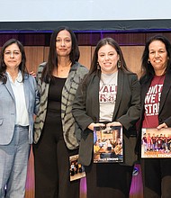 Rey Saldaña, National President and CEO, Jessica Weaver (CIS of San Antonio), Shubhra Endley (CIS of Houston), Karen Gonzalez (CIS of Central TX), Cindy Cattin (CIS of South Central TX), Kaitlin Tollison (CIS of Tarrant Co.
Photo credit: Courtesy of Communities In Schools of Houston.