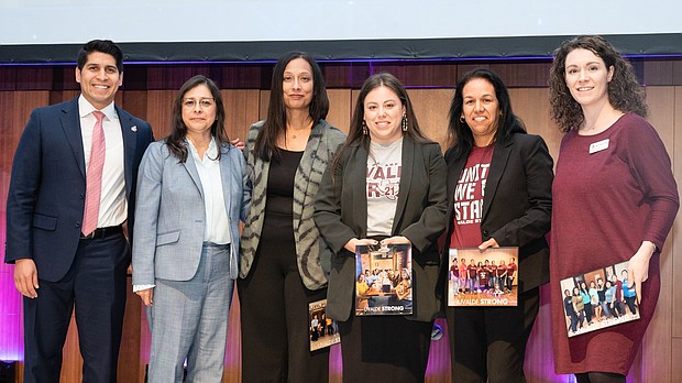 Rey Saldaña, National President and CEO, Jessica Weaver (CIS of San Antonio), Shubhra Endley (CIS of Houston), Karen Gonzalez (CIS of Central TX), Cindy Cattin (CIS of South Central TX), Kaitlin Tollison (CIS of Tarrant Co.
Photo credit: Courtesy of Communities In Schools of Houston.