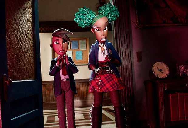 Sam Zelaya and Lyric Ross in Wendell & Wild