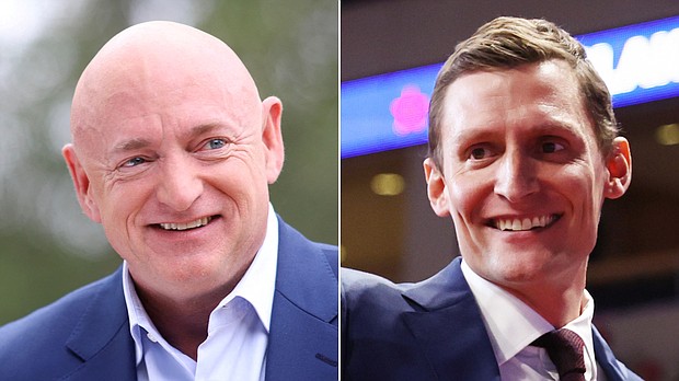 Democratic Sen. Mark Kelly's ability to hold off late momentum from GOP nominee Blake Masters will be key to Democrats' hopes of defending their narrow Senate majority.
Mandatory Credit:	Reuters, Getty Images