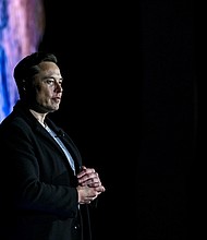 SpaceX CEO Elon Musk provides an update on the development of the Starship spacecraft and Super Heavy rocket at the company's Launch facility in south Texas.
Mandatory Credit: Jonathan Newton/The Washington Post/Getty Images