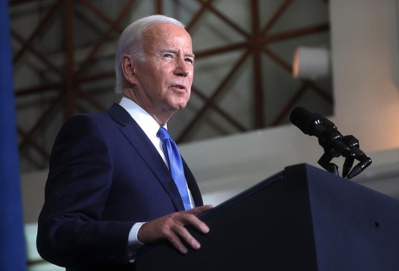 President Joe Biden was "expressing solidarity" with protesters when he said at a campaign event late Thursday that "we're going …