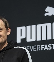 Puma CEO, Bjørn Gulden, could succeed outgoing Adidas CEO Kasper Rorsted. Gulden is pictured here in Herzogenaurach, Germany, on February 2020.
Mandatory Credit: Lukas Barth-Tuttas/EPA-EFE/Shutterstock