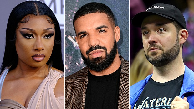 Both musician Megan Thee Stallion and entrepreneur Alexis Ohanian have responded to apparent disses on Drake's new album, "Her Loss."
Mandatory Credit:	Getty Images