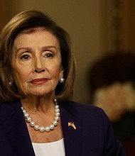 House Speaker Nancy Pelosi revealed how she got the news that her husband, Paul, had been attacked, telling CNN's Anderson Cooper that she was "very scared" when there was a knock on the door from Capitol Police.
Mandatory Credit:	CNN