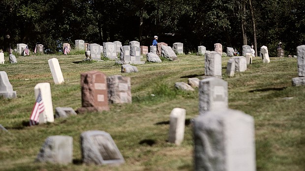 Lebanon Cemetery dates to the 19th century and is the final resting place for more than 3,000 African Americans.
Mandatory Credit: T.J. Kirkpatrick/Redux for CNN