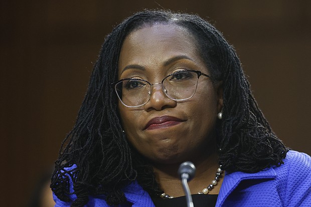 Ketanji Brown Jackson, in her first written opinion as a Supreme Court justice, said she would have sided with an inmate who argued that Ohio suppressed evidence that might have helped him at trial. Brown Jackson is seen here in Washington, DC, on March 23.
Mandatory Credit:	Chip Somodevilla/Getty Images North