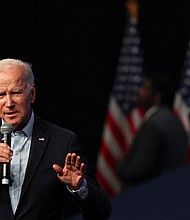 On November 9, President Joe Biden will address reporters after appearing to withstand historic and political headwinds in the midterm elections. Biden is pictured here in Philadelphia on November 5.
Mandatory Credit:	Hannah Beier/Reuters