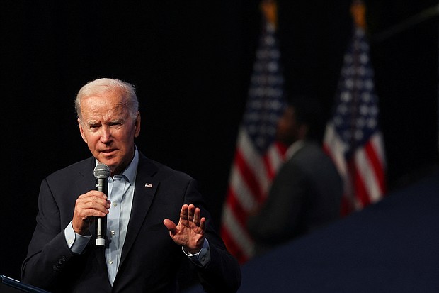 On November 9, President Joe Biden will address reporters after appearing to withstand historic and political headwinds in the midterm elections. Biden is pictured here in Philadelphia on November 5.
Mandatory Credit: Hannah Beier/Reuters