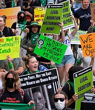 Abortion rights were on the ballot in Michigan, Vermont and California. In this image, abortion rights activists demonstrate in support of women's rights on July 16, in Santa Monica, California.
Mandatory Credit:	Ringo Chiu/AFP/Getty Images