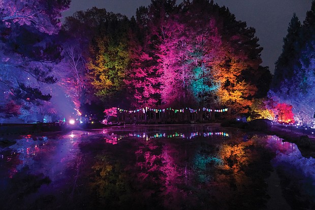 Maymont’s 5th Annual Garden Glow, which ended Nov. 6, featured dramatic lighting that transformed the historic park’s architecture and gardens into an unforgettable experience for the whole community