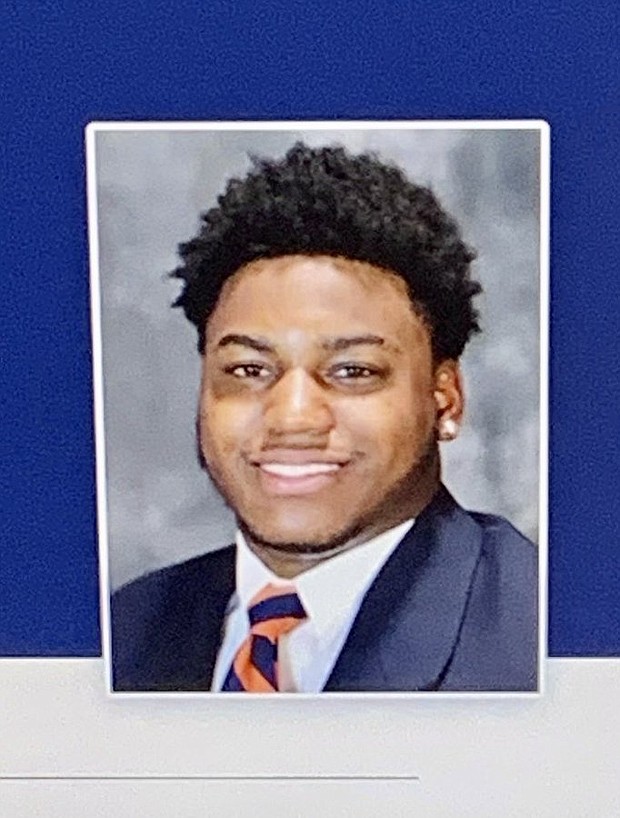 Christopher Darnell Jones is in custody after 3 football players were shot dead and 2 people wounded at the University of Virginia on Sunday, police say.
Mandatory Credit:	University of Virginia Police