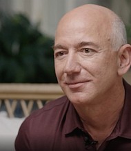 Caption:	Jeff Bezos gives top tips for managing the economic downturn, in a CNN interview on Saturday.
Mandatory Credit:	CNN