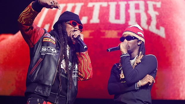 New details about the death of Takeoff have been revealed as the artist continues to be mourned. Takeoff and Offset here perform onstage in 2021.
Mandatory Credit:	Johnny Nunez/WireImage/Getty Images