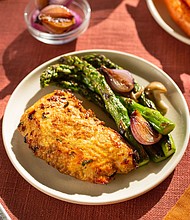 Lab-grown meat is OK for human consumption, The US Food and Drug Administration says. Pictured is cultured chicken made by Upside Foods.
Mandatory Credit:	UPSIDE Foods