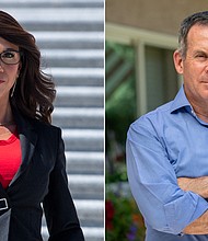 The race between Republican Rep. Lauren Boebert and Democratic challenger Adam Frisch in Colorado's 3rd Congressional District appears headed to a recount.
Mandatory Credit:	Redux/AP