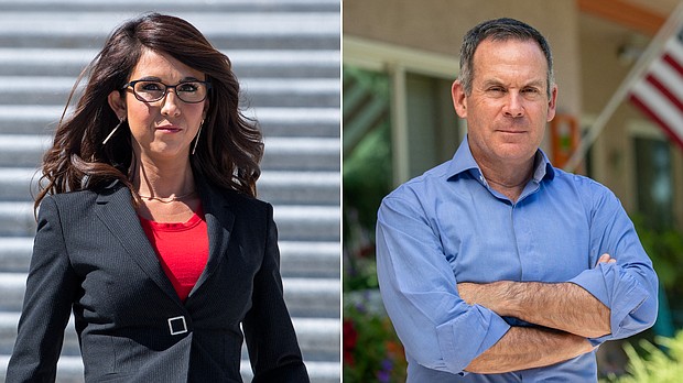 The race between Republican Rep. Lauren Boebert and Democratic challenger Adam Frisch in Colorado's 3rd Congressional District appears headed to a recount.
Mandatory Credit:	Redux/AP