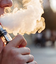 Although the prevalence of e-cigarette use among teens has declined in recent years, those who do vape are starting younger and they're using e-cigarettes more intensely, a new study suggests.
Mandatory Credit:	Adobe Stock