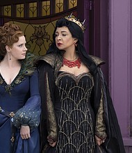 Amy Adams and Maya Rudolph in "Disenchanted," premiering on Disney+.
Mandatory Credit:	Jonathan Hession/Disney Enterprises, Inc