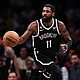 Brooklyn Nets star Kyrie Irving, who was suspended for at least five games by the team for comments made after sharing a link to an antisemitic movie on social media, is due this week to miss his eighth consecutive game. Irving is seen here on November 1 in New York.
Mandatory Credit:	Dustin Satloff/Getty Images