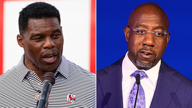 Top Democrats and Republicans alike acknowledge the uniqueness of Georgia's December 6 Senate runoff has put an increased focus on the ability of Democratic Sen. Raphael Warnock and Republican challenger Herschel Walker to turn out voters.
Mandatory Credit:	Getty Images