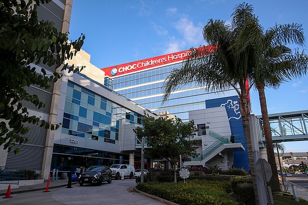 A view of the exterior of Children's Health of Orange County (CHOC), is seen here on November 1. Seasonal flu activity is "elevated across the country," with "high" or "very high" respiratory virus activity in more than half of US states.
Mandatory Credit:	Allen J. Schaben/Los Angeles Times/Getty Images