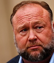 Twitter won't restore Alex Jones' account, Elon Musk says. Jones, here in 2022, has been ordered to pay hundreds of millions of dollars in damages for his lies about the 2012 Sandy Hook Elementary School shooting.
Mandatory Credit:	Mike Segar/Reuters