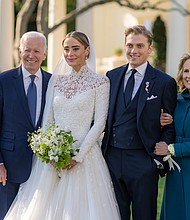 President Joe Biden and First Lady Jill Biden attend the wedding of granddaughter Naomi Biden Neal and Peter Neal, Saturday, November 19, 2022 on the South Lawn.
Mandatory Credit:	Adam Schultz/White House