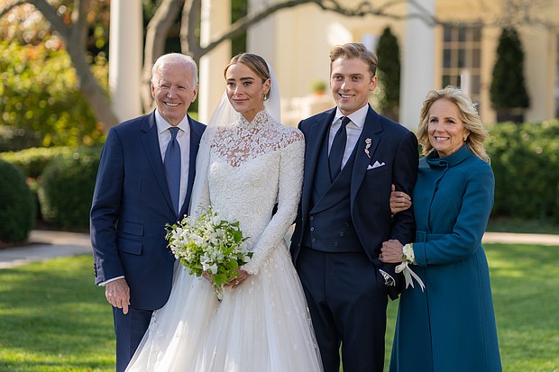 President Joe Biden and First Lady Jill Biden attend the wedding of granddaughter Naomi Biden Neal and Peter Neal, Saturday, November 19, 2022 on the South Lawn.
Mandatory Credit:	Adam Schultz/White House