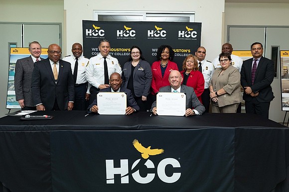 Houston Community College Chancellor Cesar Maldonado, Ph.D., and City of Houston Mayor Sylvester Turner met at HCC’s Northeast College today …