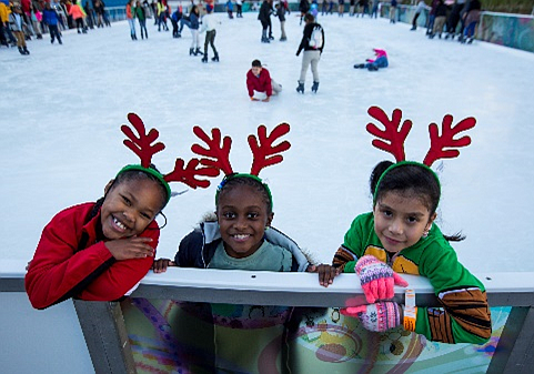 The 7th annual H-E-B Year of Joy® Holiday Ice Skating Party, the city’s only free ice-skating party for children from …